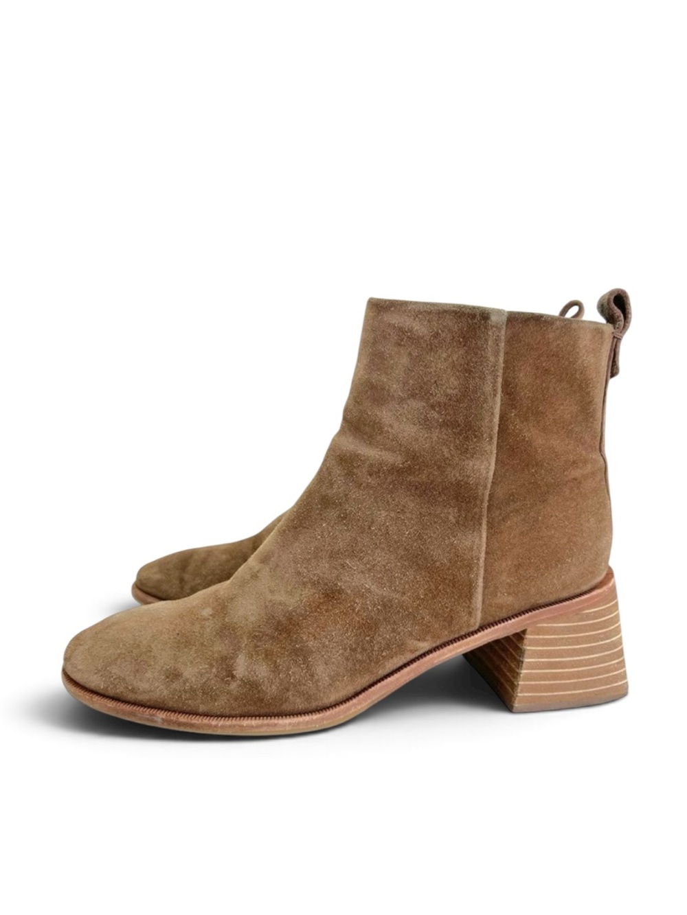 Tory Burch Casual Zip Up Booties in River Rock